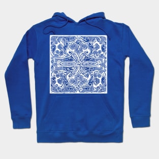 Paisley Print - Lapis Blue Aesthetic Hoodie